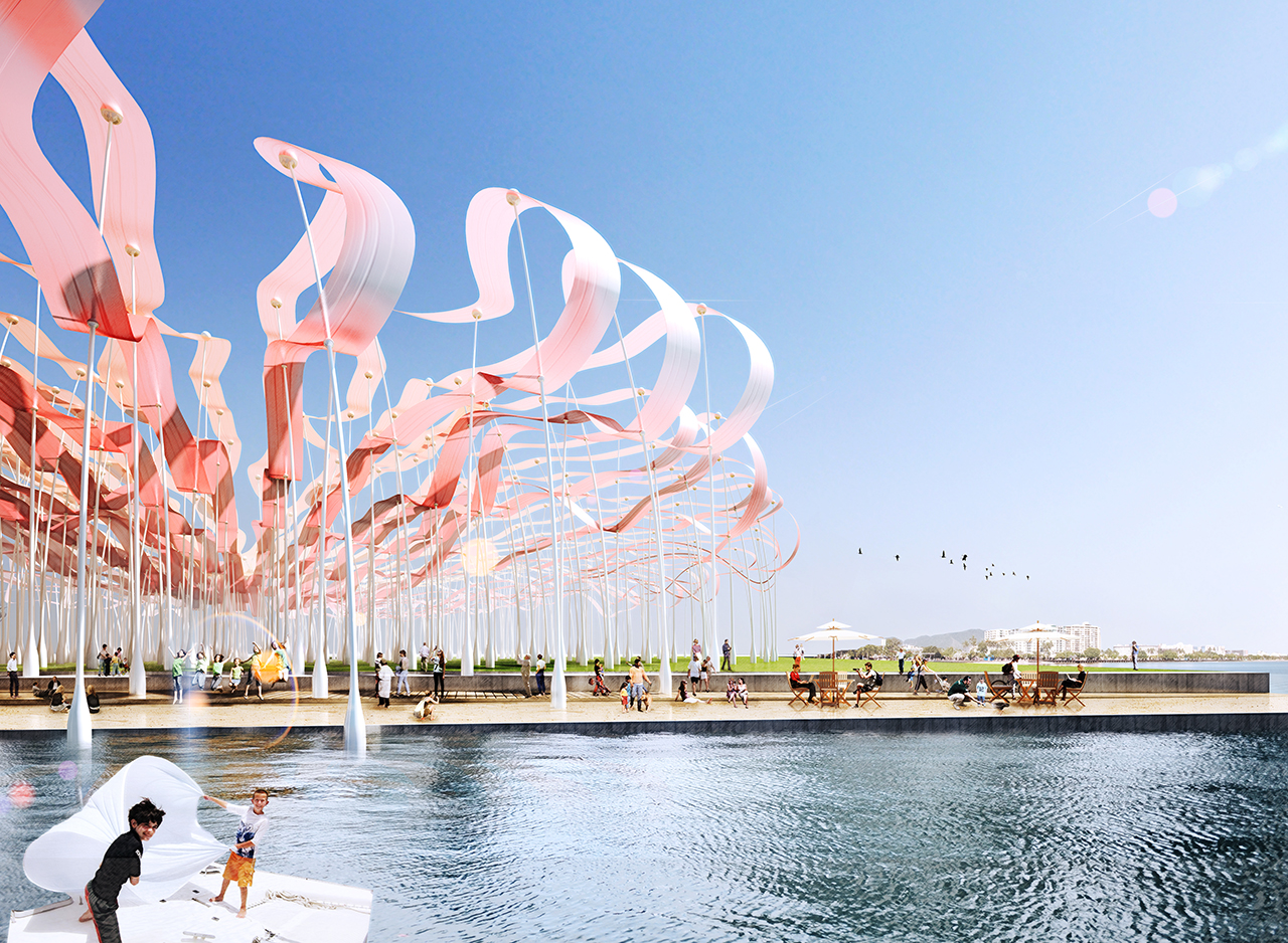 Beyond the Wave(4th place winner) : Land Art Generator Initiative(LAGI) 2014 image