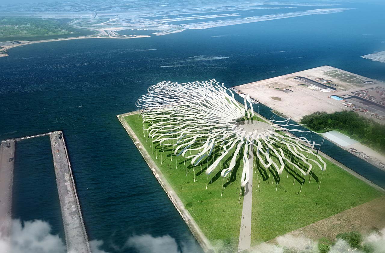 Beyond the Wave(4th place winner) : Land Art Generator Initiative(LAGI) 2014 image