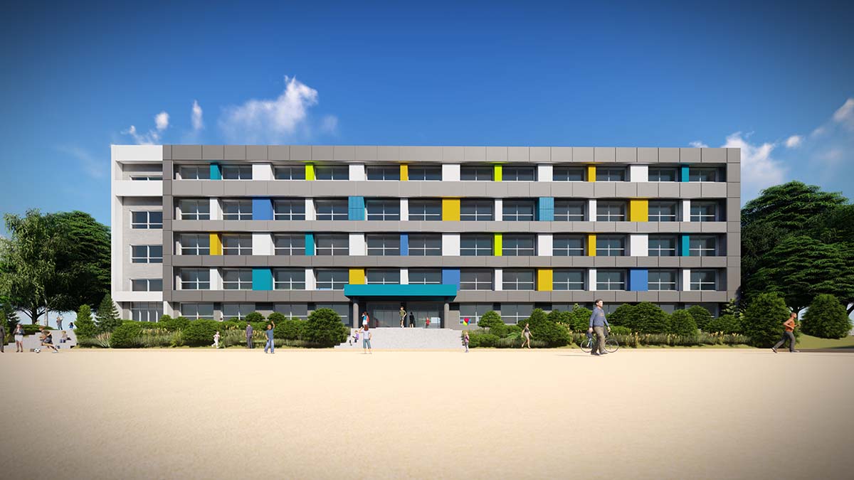 Wolgye Middle School Building-integrated Photovoltaics (BIPV) image